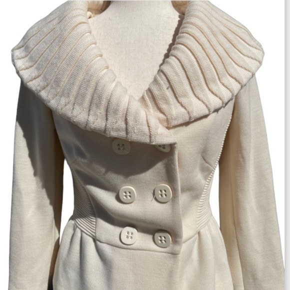 Luisa Spagnoli Woolmark Knit Cardigan Chunky Sweater - Picture 3 of 11